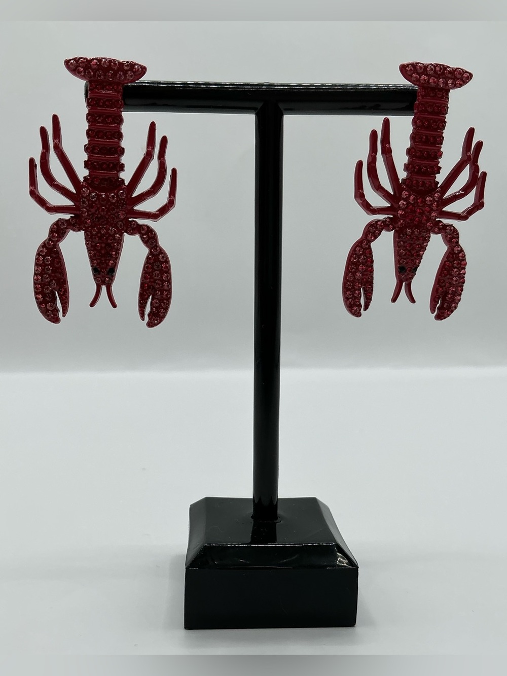SUGARFIX RED LOBSTER LARGE LOBSTER PIERCED EARRINGS